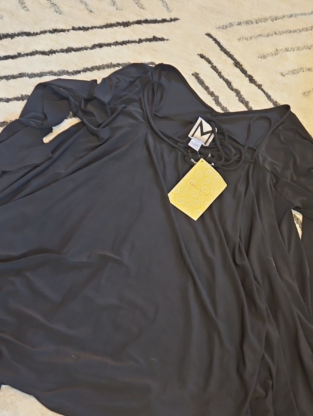 Marc Bouwer Black Logo Detail Stretch Top
